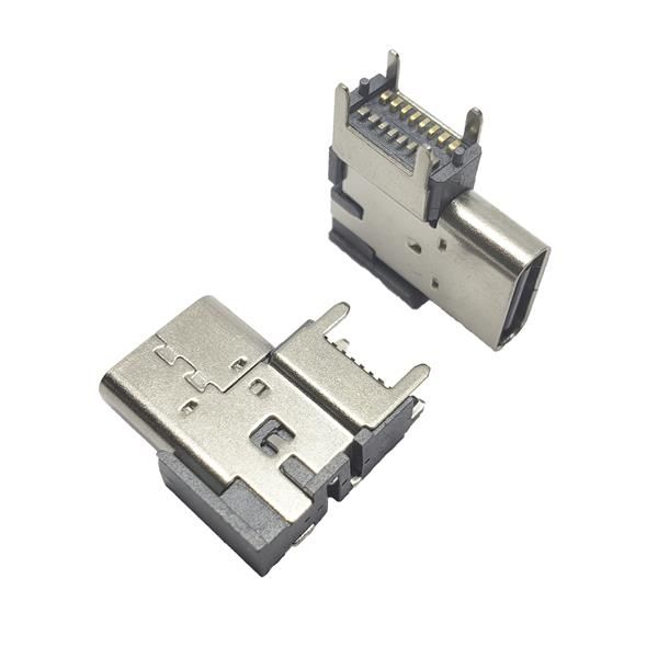 TYPE-C母座16P 侧贴垫高2.25 中心距6.7mm